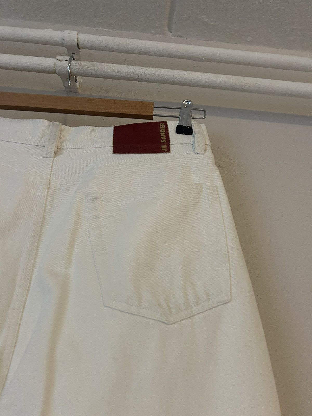 Jil Sander Jil Sander White Denim Jeans - Size 33 Size US 33 - 12 Thumbnail