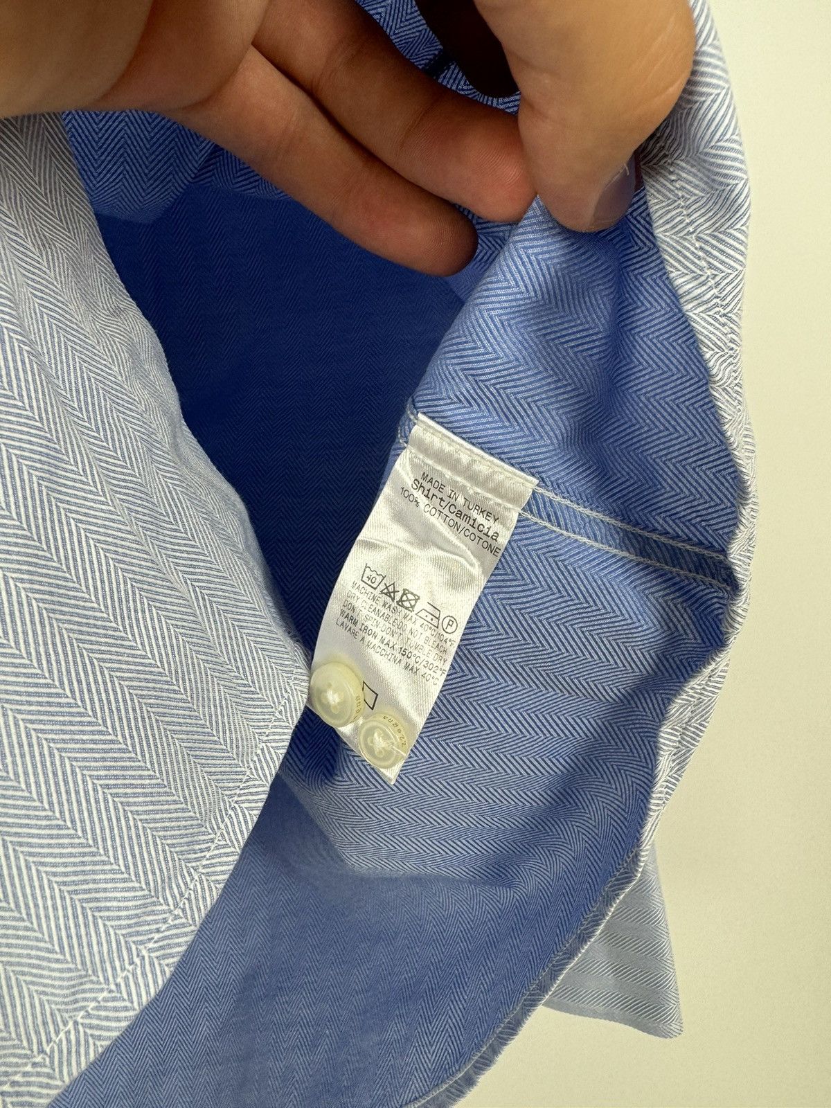 Z Zegna Z Zegna Blue Drop 8 Fit Shirt Size US M / EU 48-50 / 2 - 11 Thumbnail