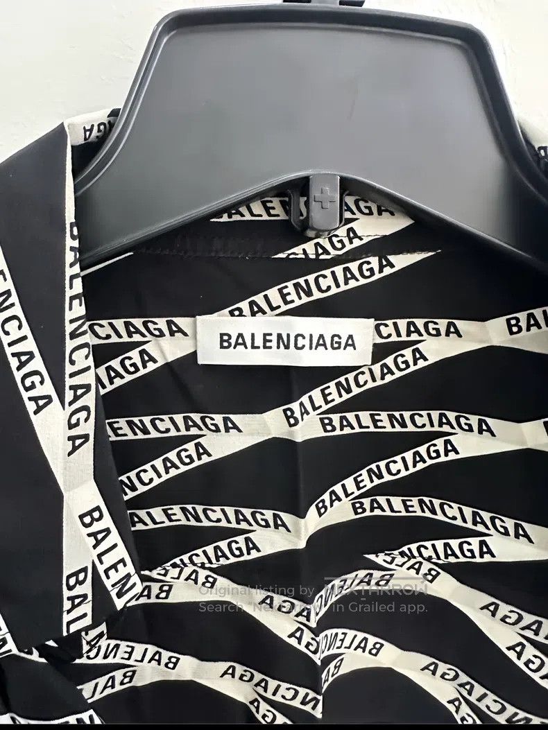 Balenciaga Balenciaga Asymmetrical Hem Shirt Size XXS / US 00 / IT 34 - 3 Thumbnail