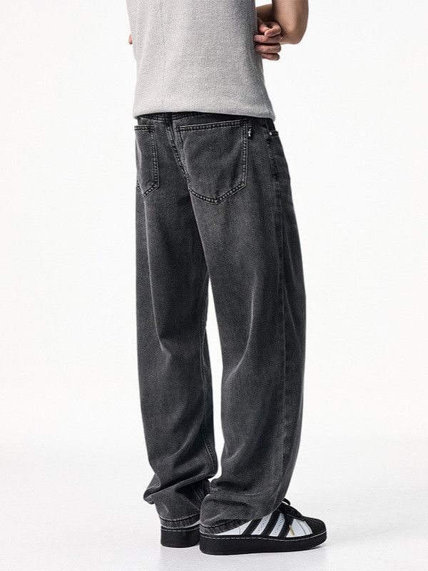 Japanese Brand Men's high street retro black loose jeans Size US 32 / EU 48 - 4 Thumbnail