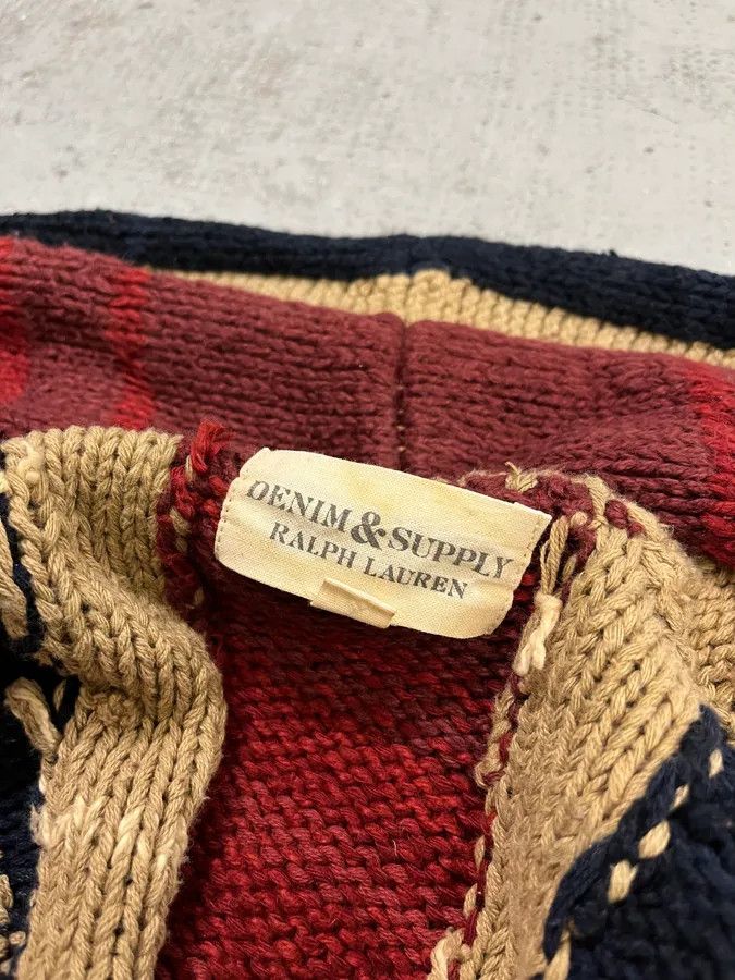Polo Ralph Lauren 2000s Ralph Lauren Denim & Supply Wool UK Flag Buttoned Cardigan Sweater Size US S / EU 44-46 / 1 - 9 Thumbnail