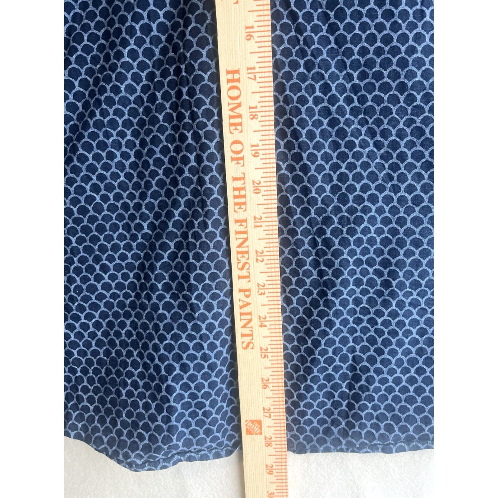 Faherty Faherty Mens Short Sleeve Button-Up Shirt Geometric Scale Pattern Blue Large Regular Size L Size US L / EU 52-54 / 3 - 4 Thumbnail