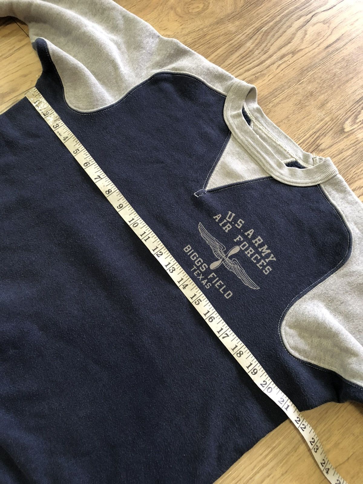 Cushman × Vintage Cushman Union Made US Airforce two tone crewneck Size US L / EU 52-54 / 3 - 9 Thumbnail