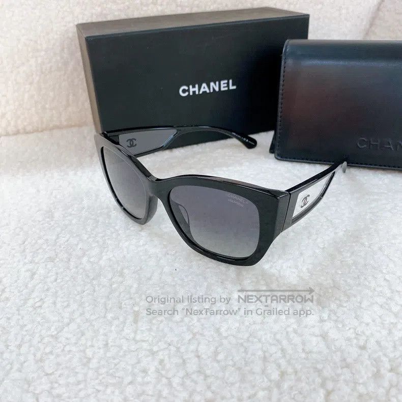 Chanel Chanel Black sunglasses Size ONE SIZE - 4 Thumbnail