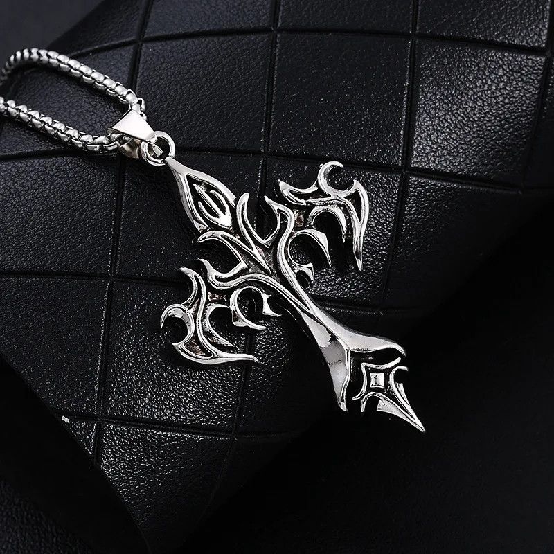 Other Flame Cross Pendant Necklace Size ONE SIZE - 2 Thumbnail