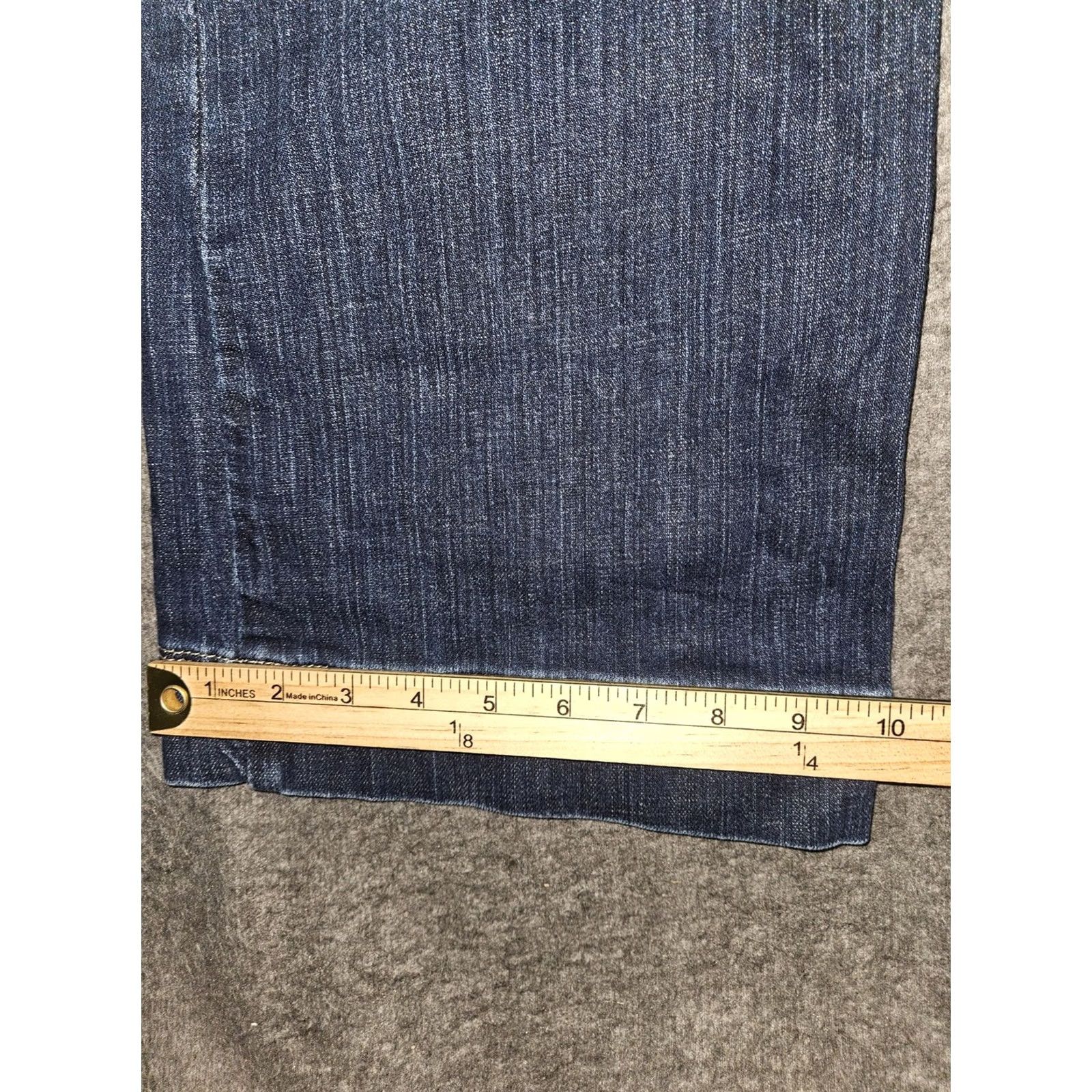 Eddie Bauer Eddie Bauer Jeans Womens 6P Blue Dark Wash Mid Rise Wide-Leg Stretch Denim Pants Size 28" / US 6 / IT 42 - 6 Thumbnail