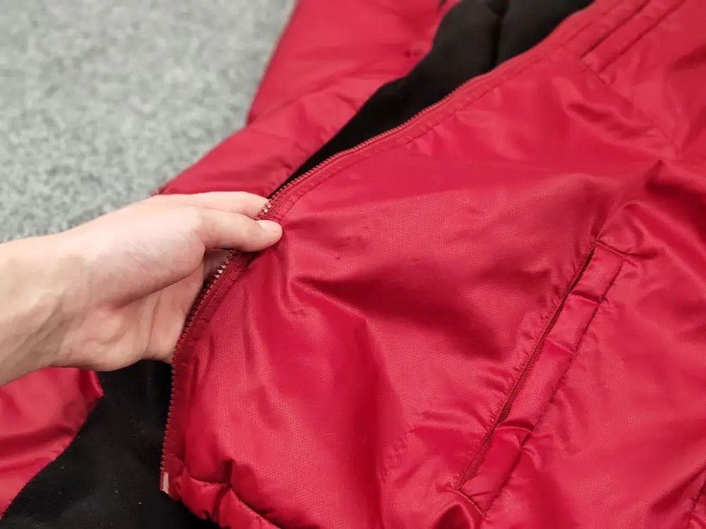 Tommy Hilfiger Vintage 90s Tommy Hilfiger Bright Red Fleece Lined Jacket Size US M / EU 48-50 / 2 - 7 Thumbnail