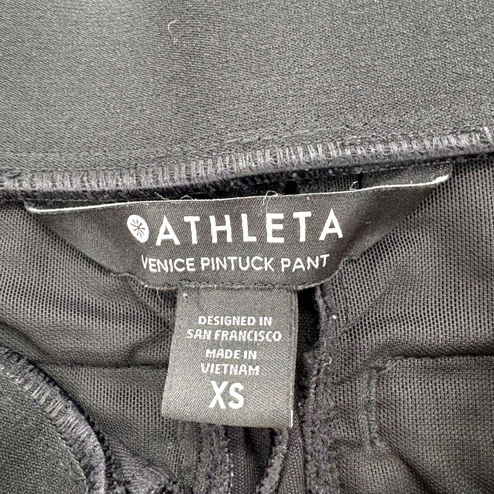 Athleta Athleta Venice Pintuck Jogger Pants Womens XS Black Stretch Pockets Gym Yoga Size 26" / US 2 / IT 38 - 4 Thumbnail