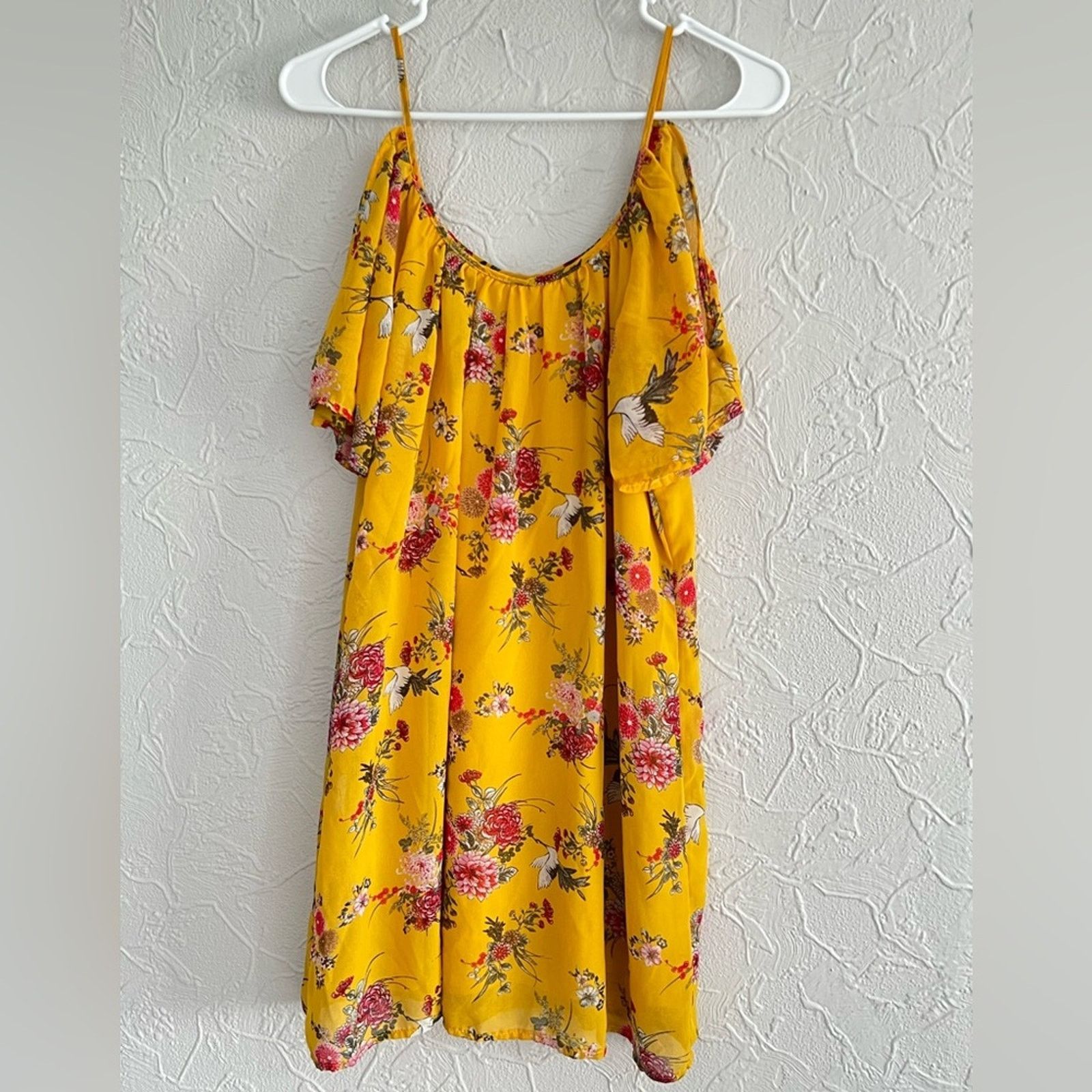 Bailey Hats BAILEY BLUE FLORAL DOVE PATTERN Summer Dress Size M / US 6-8 / IT 42-44 - 1 Thumbnail