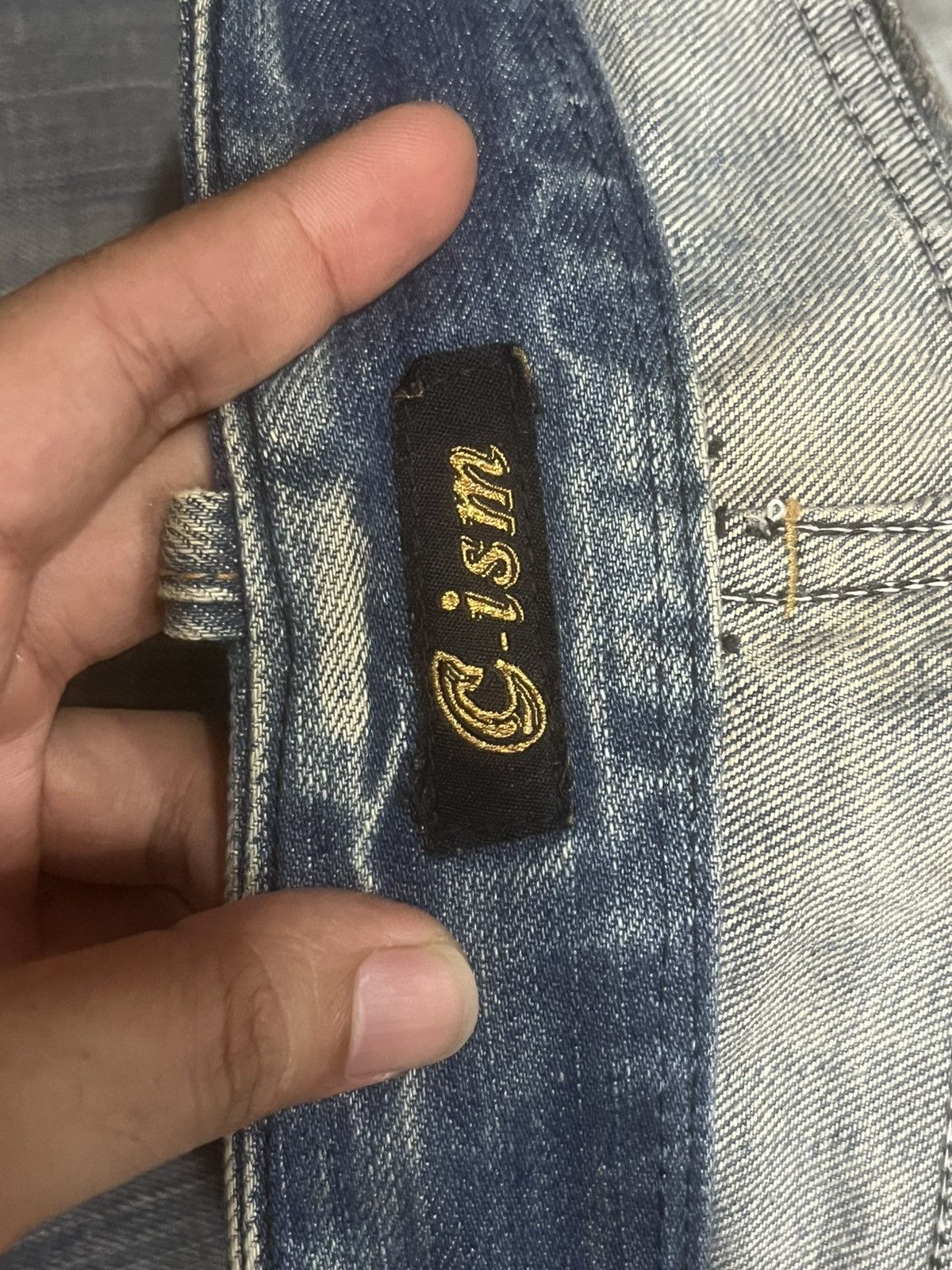 If Six Was Nine Japanese Brand C-ism Low Rise Fringe Distressed Flare Jeans Size 30" / US 8 / IT 44 - 15 Thumbnail