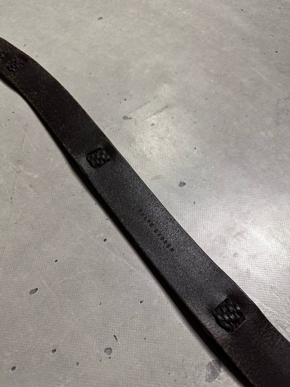 Ralph Lauren Ralph Lauren Brown Leather Belt Braided Detail Brass Buckle Size ONE SIZE - 10 Thumbnail
