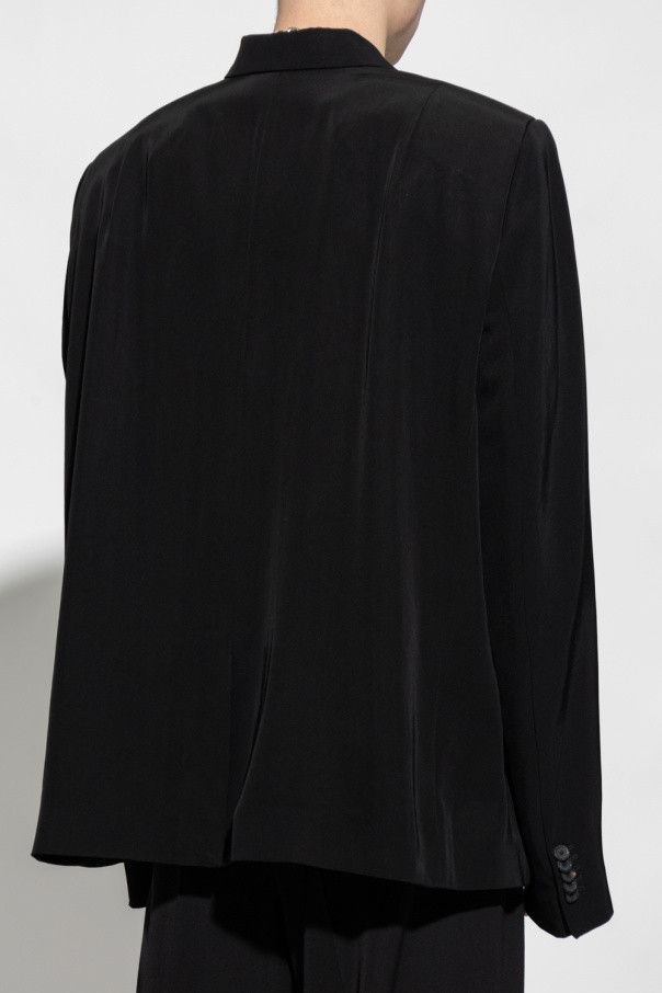 Balenciaga o1bcso1str1124 Curved Shoulder Jacket in Black Size US M / EU 48-50 / 2 - 4 Thumbnail