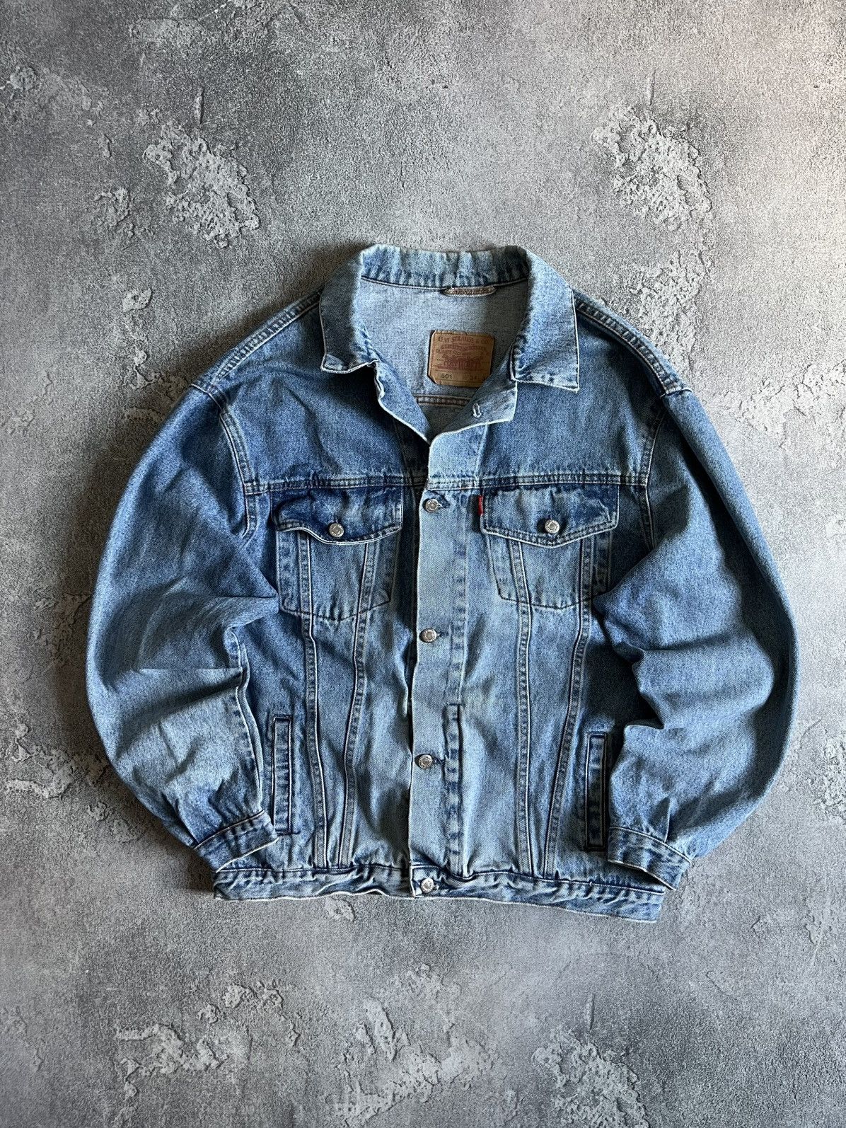 Levi's Vintage Clothing Vintage Men’s Levi’s 501 Denim Jacket W34 L36 1980s–90s USA Size US L / EU 52-54 / 3 - 1 Thumbnail