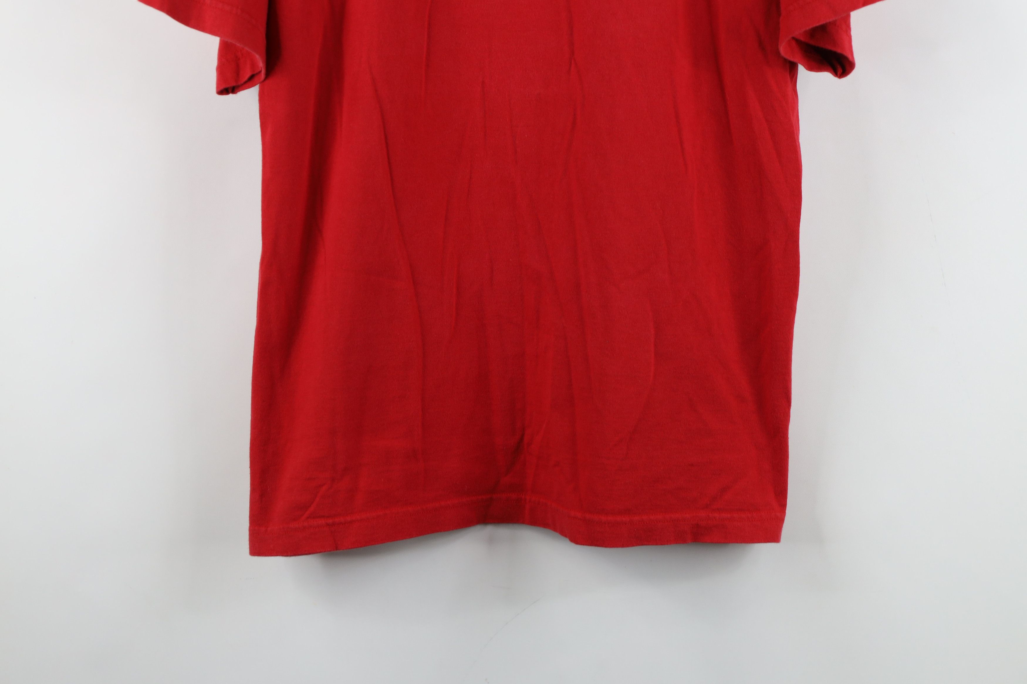 Vintage Vintage 90s Streetwear Giordano Short Sleeve T-Shirt Red Size US S / EU 44-46 / 1 - 3 Thumbnail
