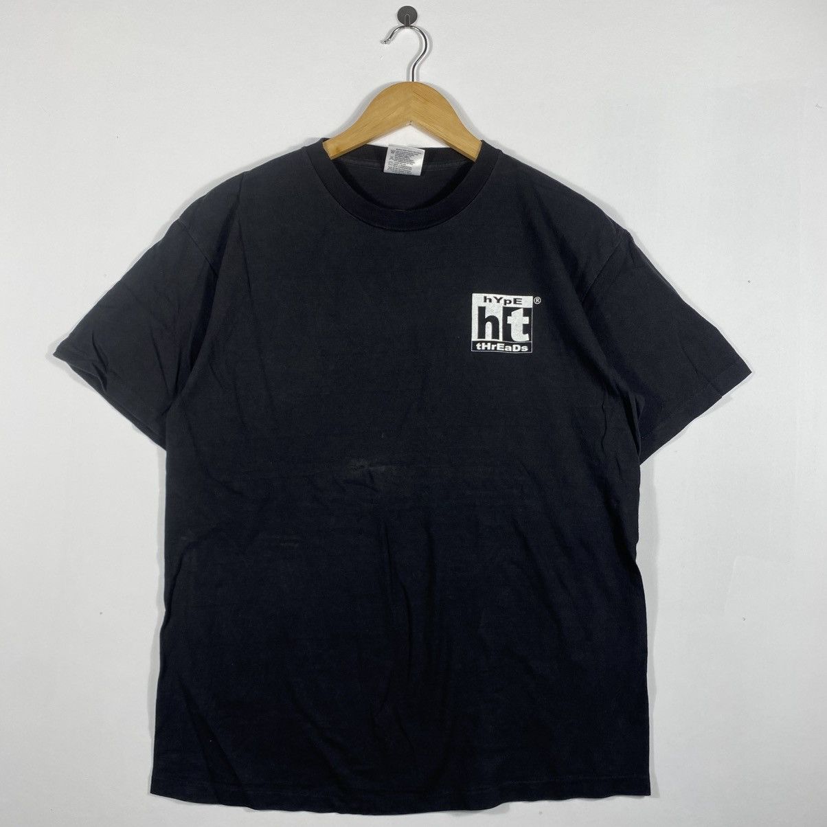 Vintage Vintage 90's HYPE THREADS Hip-Hop Bad Baby Graphic Tee Shirt Size US L / EU 52-54 / 3 - 3 Thumbnail