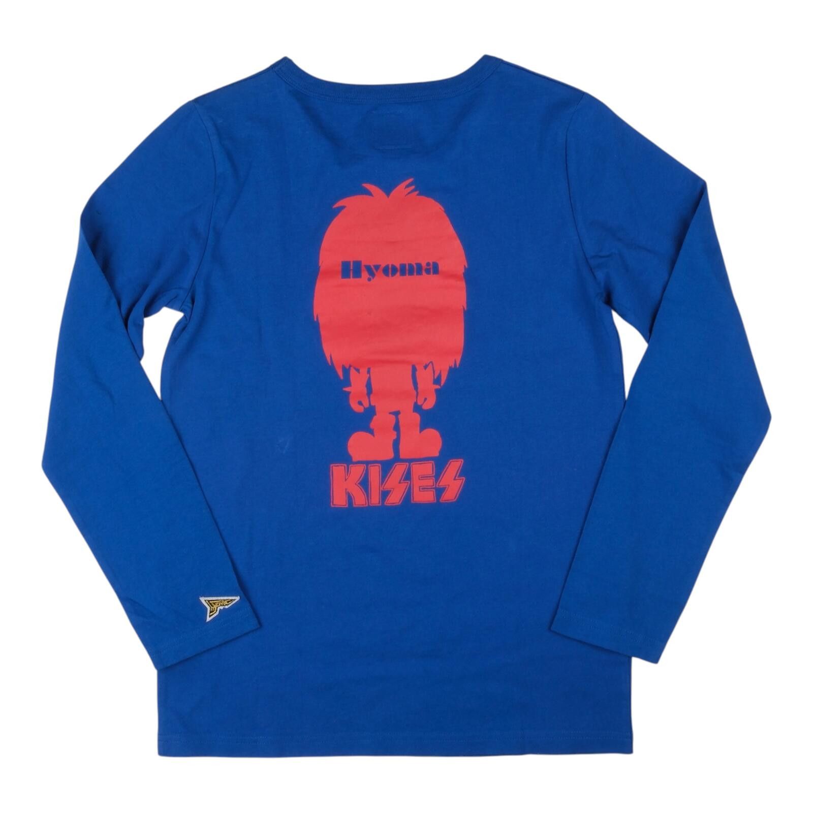 20471120 20471120 Hyoma "Hyoma Kiss" Long Sleeve Blue Tee Size ONE SIZE - 1 Thumbnail