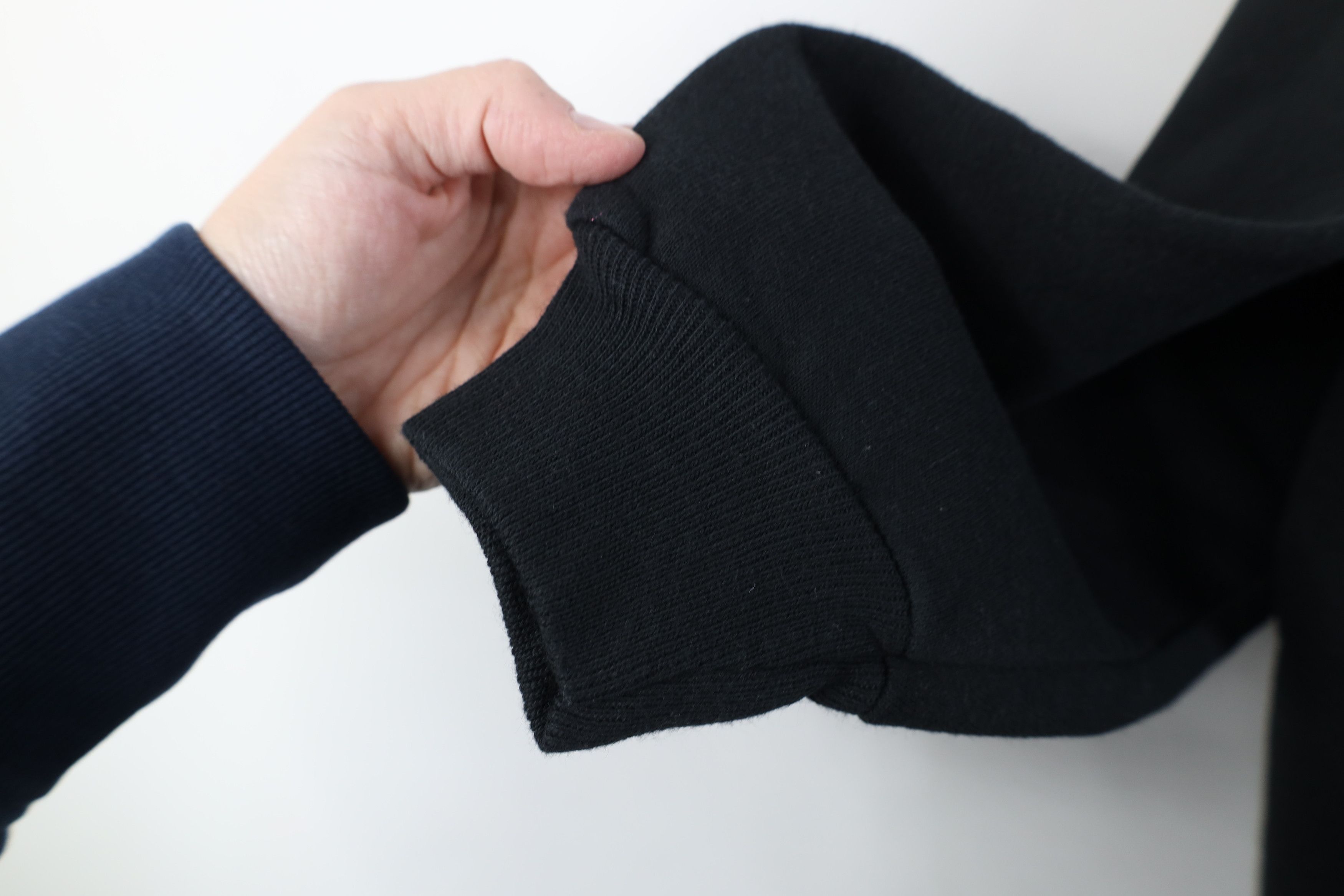 Vintage Vintage 90s Streetwear Raglan Crewneck Sweatshirt Black Size XL / US 12-14 / IT 48-50 - 7 Thumbnail