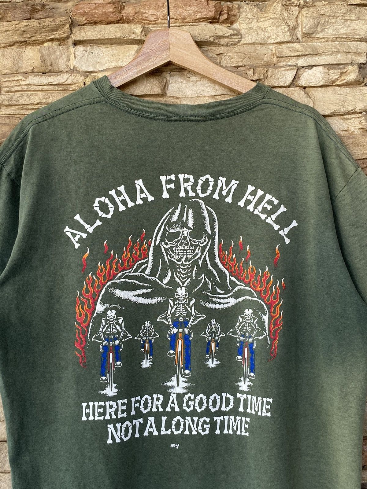 Band Tees Rare Vintage Glory Bound Aloha Skull Band Tees Distressed Size US L / EU 52-54 / 3 - 5 Thumbnail