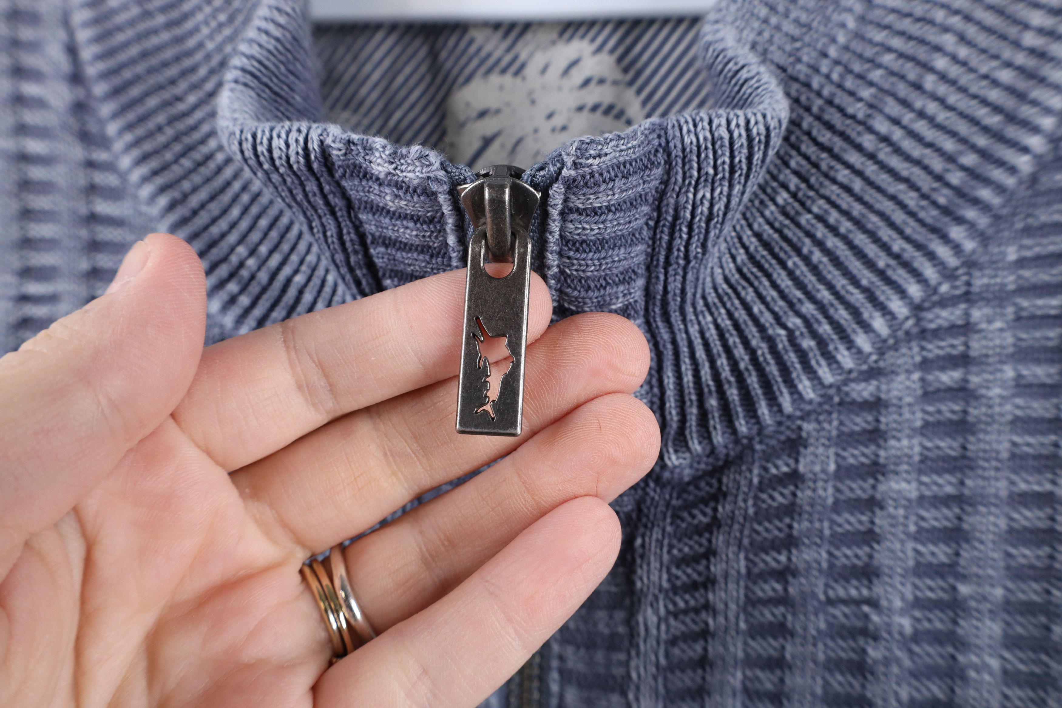 Tommy Bahama × Vintage Tommy Bahama Cotton Ribbed Knit Half Zip Pullover Sweater Size US XXL / EU 58 / 5 - 5 Thumbnail