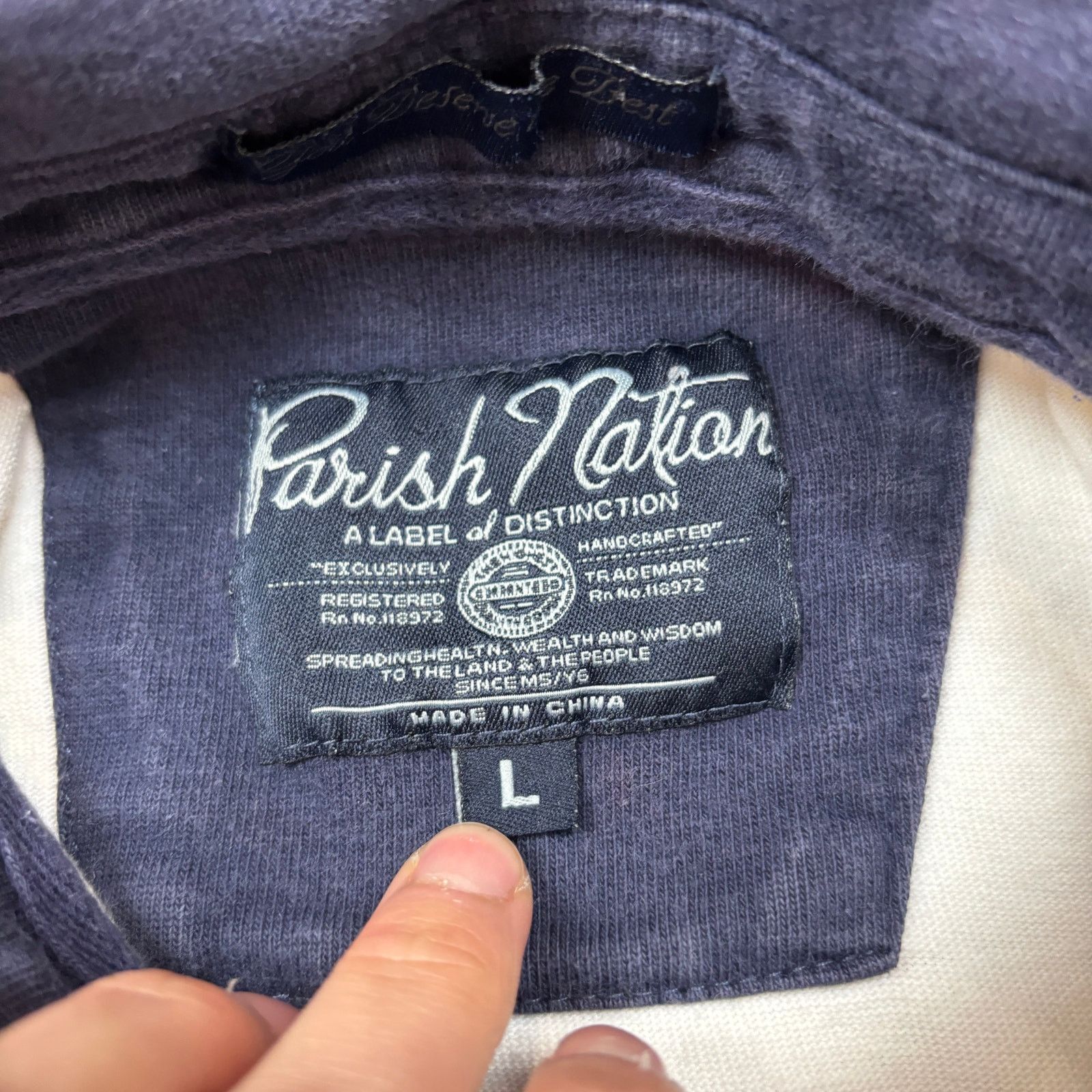Parish Nation Parish Nation Tried N True Rugby Long Sleeve Polo Men's L Size US L / EU 52-54 / 3 - 5 Thumbnail