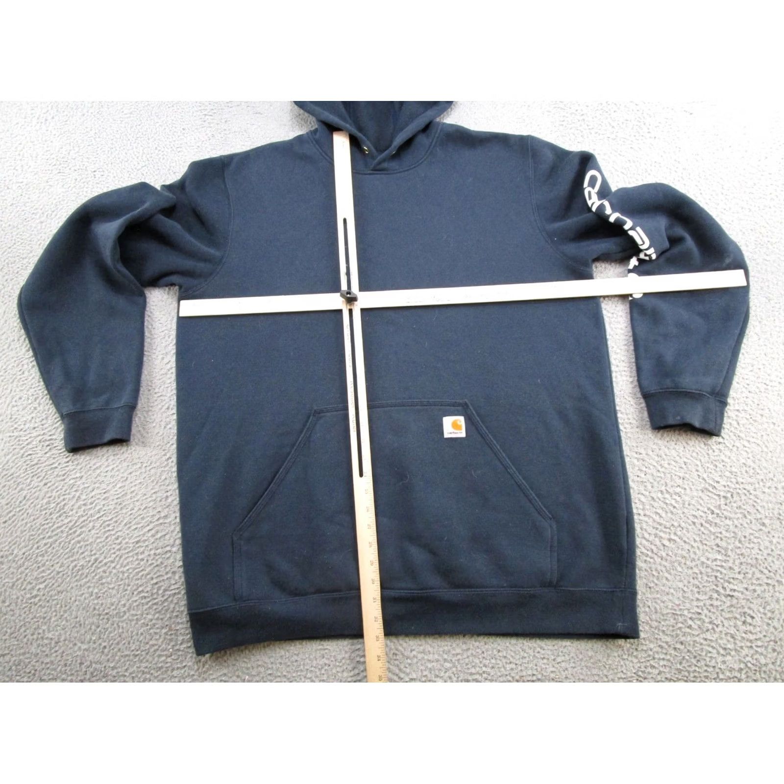 Carhartt Carhartt Sweatshirt K288-472 Navy Logo Sleeve Graphic Midweight XLT Boys? Size US XL / EU 56 / 4 - 6 Thumbnail