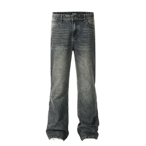 Japanese Brand × Jean American street fashion loose straight washed retro jeans Size US 32 / EU 48 - 1 Thumbnail
