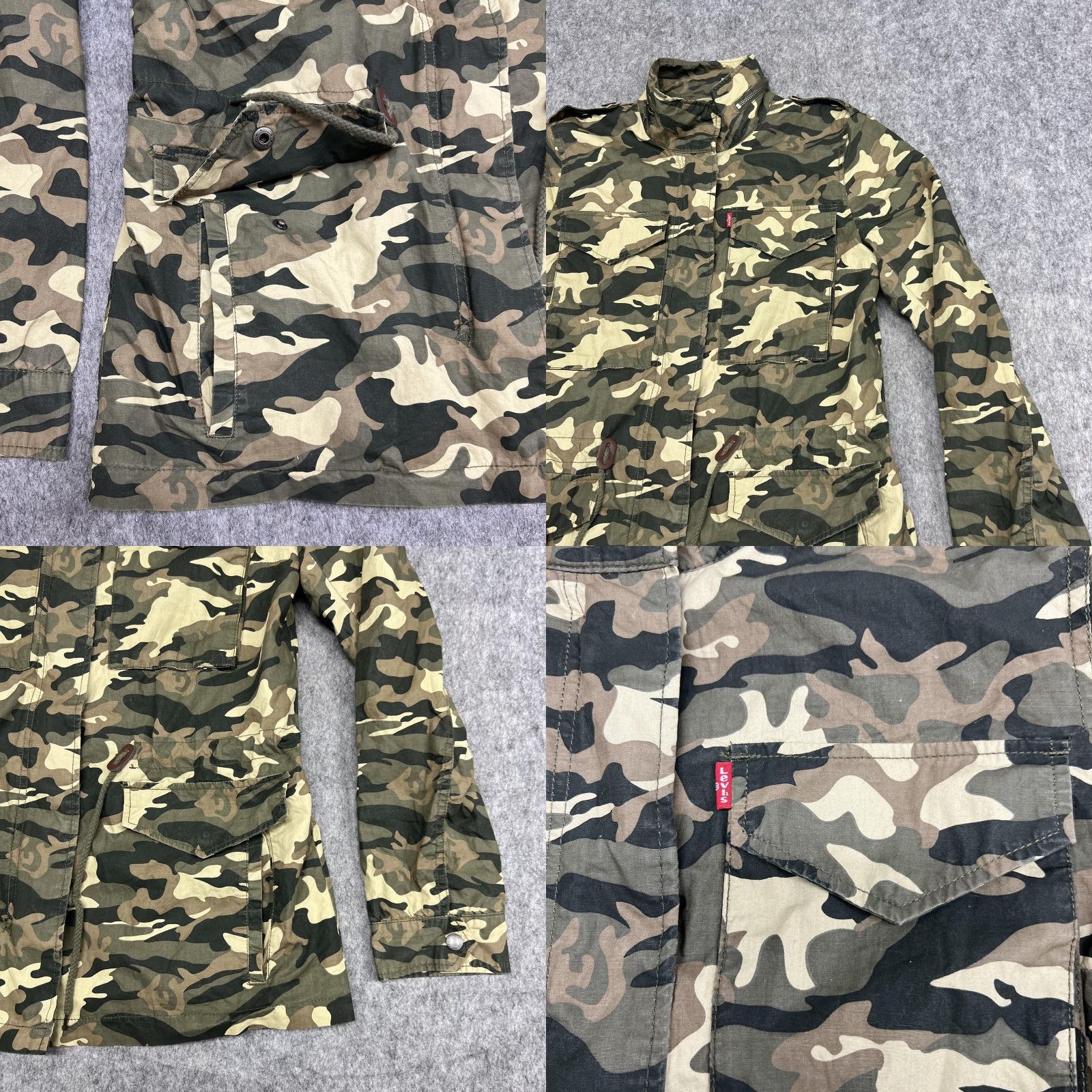 Levi's VINTAGE Levi's Jacket Womens S Camouflage Military Field Full Zip Pockets M-65 Size S / US 4 / IT 40 - 9 Thumbnail