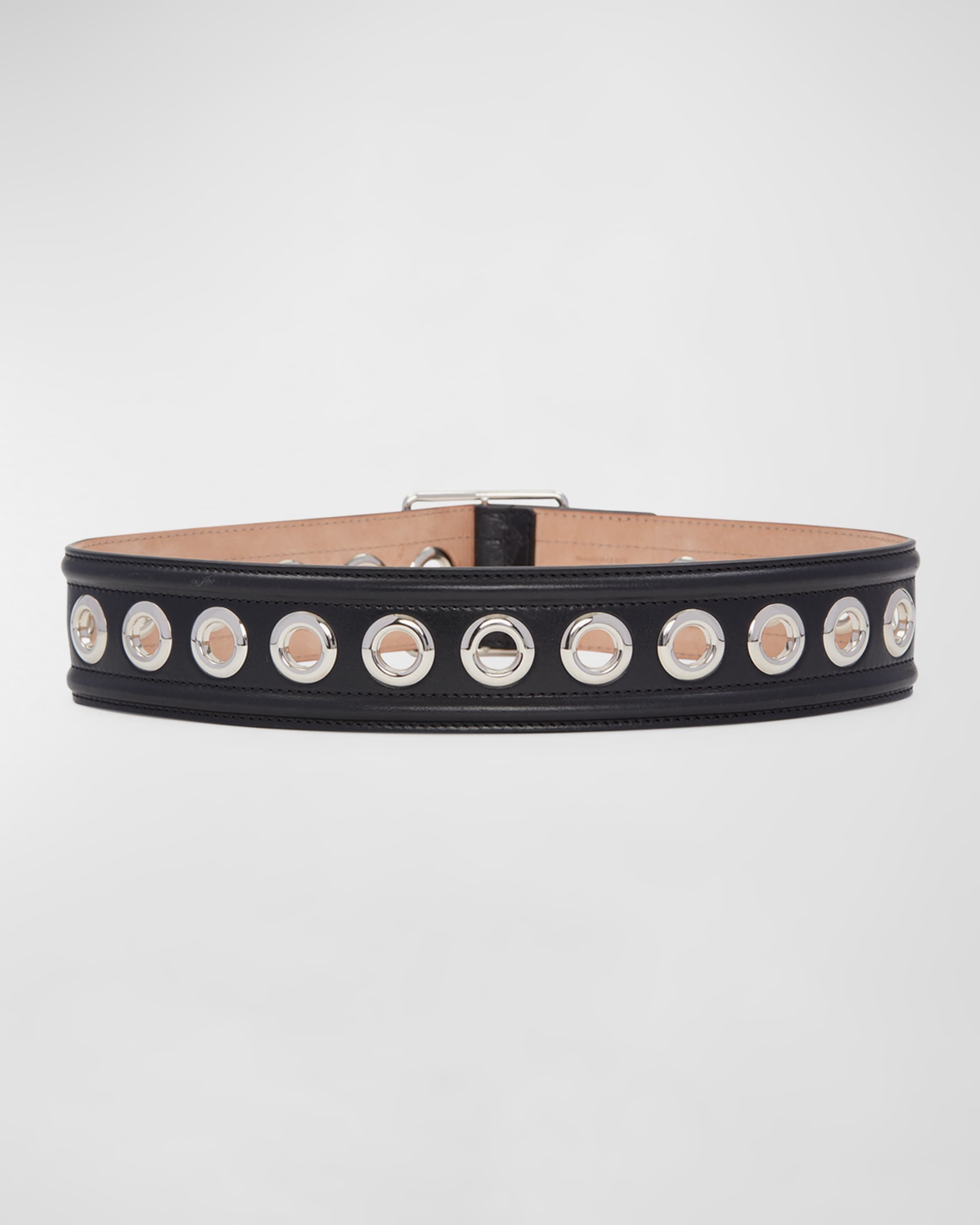 Alexander McQueen o1y0325 Size: 36 / High-Waist Belt in Black Size ONE SIZE - 3 Thumbnail