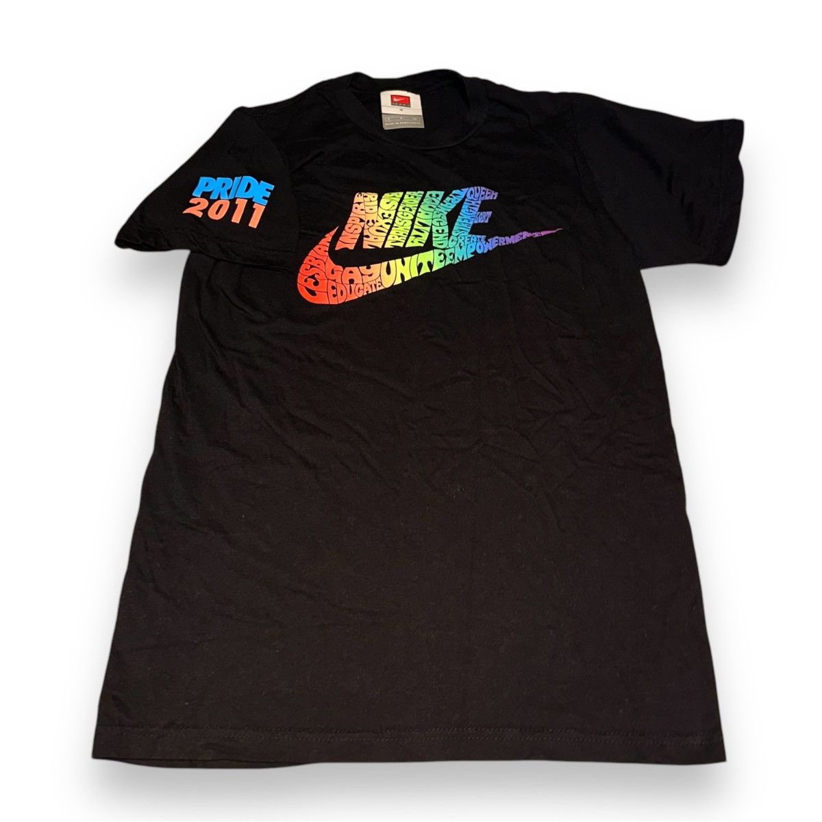 Nike Nike Gay Pride Rainbow Swoosh Shirt Size US S / EU 44-46 / 1 - 1 Thumbnail