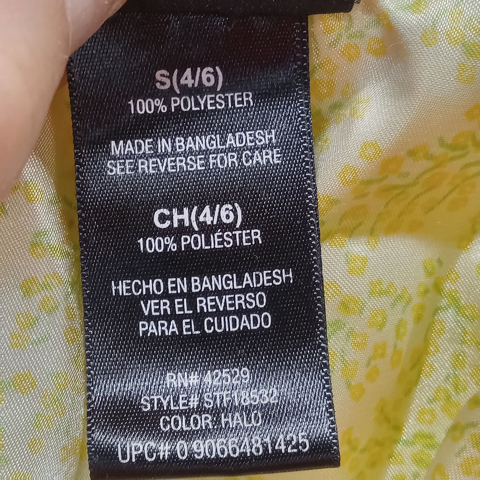 & Other Stories Secret Treasures Pajama Top S Women's Satin Yellow Floral Size S / US 4 / IT 40 - 6 Thumbnail
