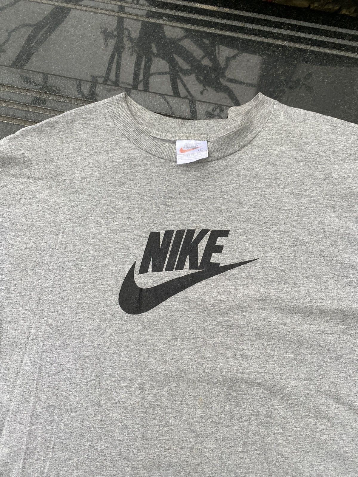 Nike × Vintage 90’s NIKE RARE Y2K LOGO SWOOSH RETRO TEE TSHIRT Size US L / EU 52-54 / 3 - 2 Thumbnail