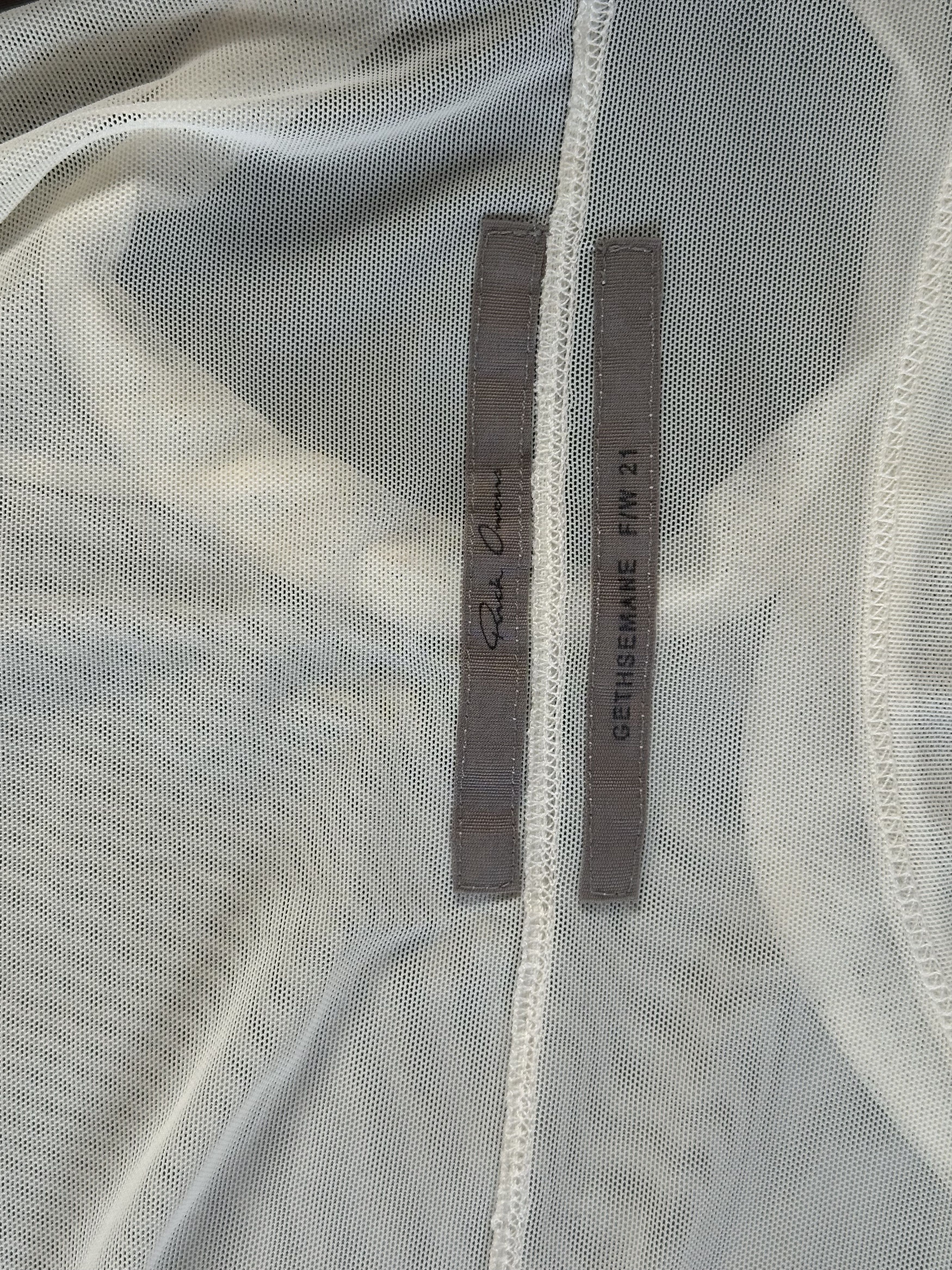 Rick Owens Rick Owens fw21 White Mesh Banana Top Size US S / EU 44-46 / 1 - 9 Thumbnail