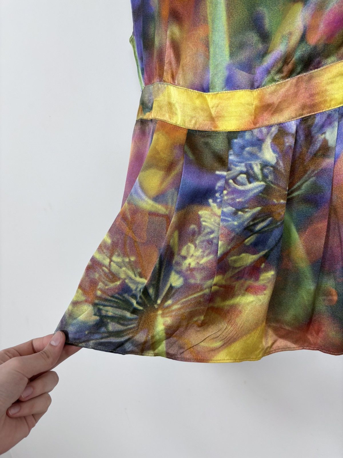 Moschino Moschino Cheap And Chic Women’s Floral Silk Blouse Shirt Size L / US 10 / IT 46 - 18 Thumbnail