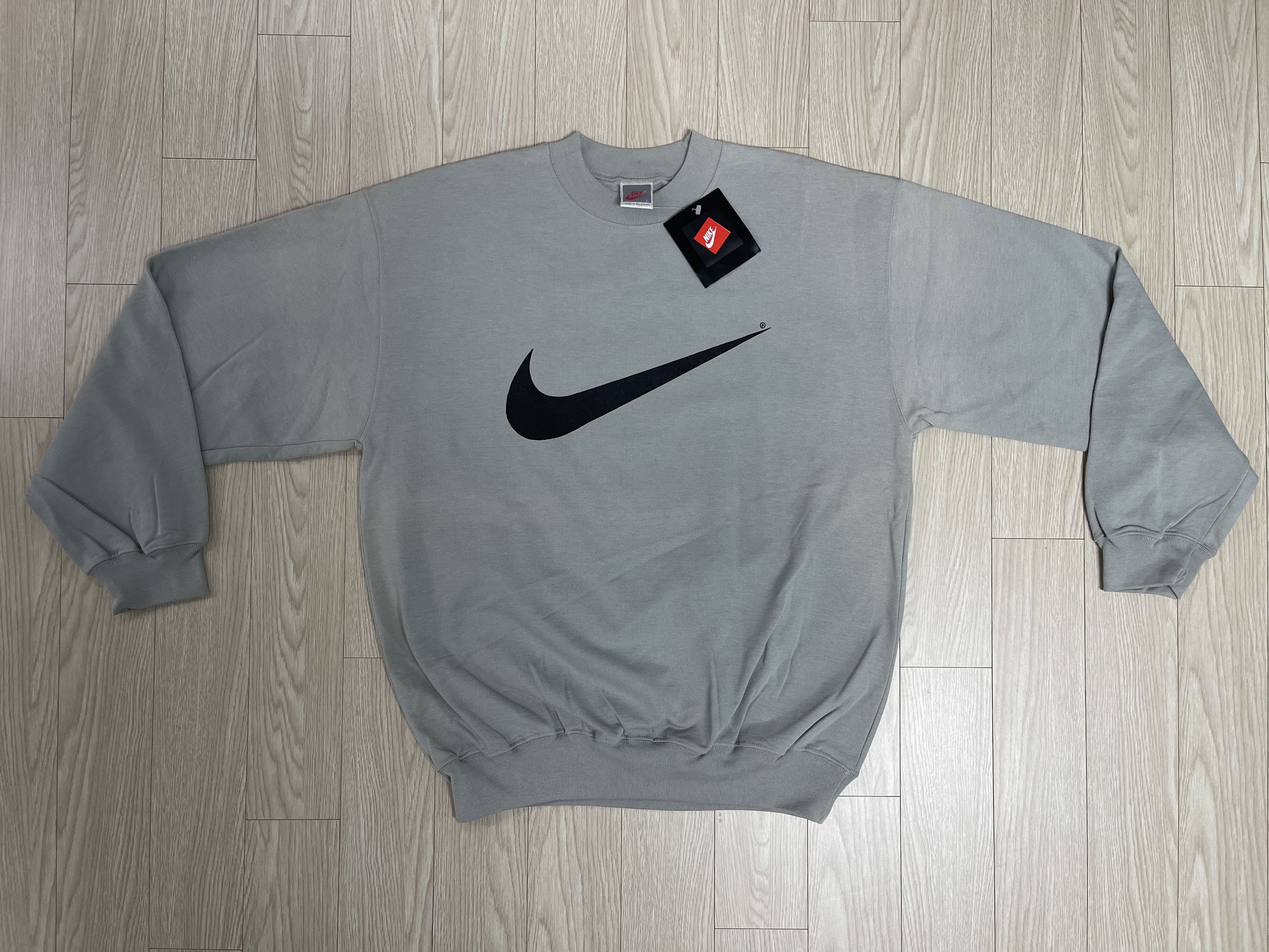 Nike Nike Red Tag Old 90’s Vintage Sweatshirt 1990 Gray L Size US L / EU 52-54 / 3 - 1 Thumbnail