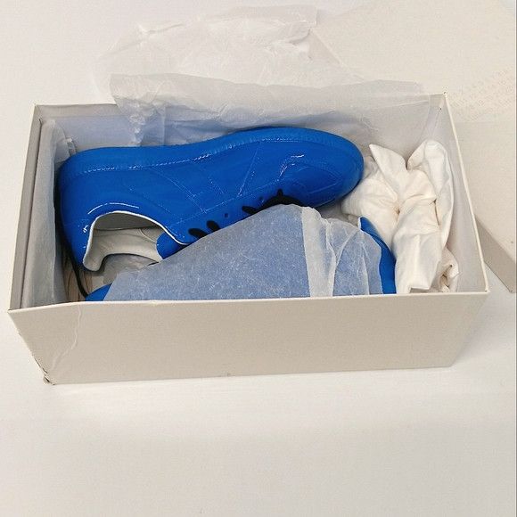 Maison Margiela Maison Margiela Blue Patent "The Replica" Low Sneakers -EU37 Size US 7 / IT 37 - 17 Thumbnail