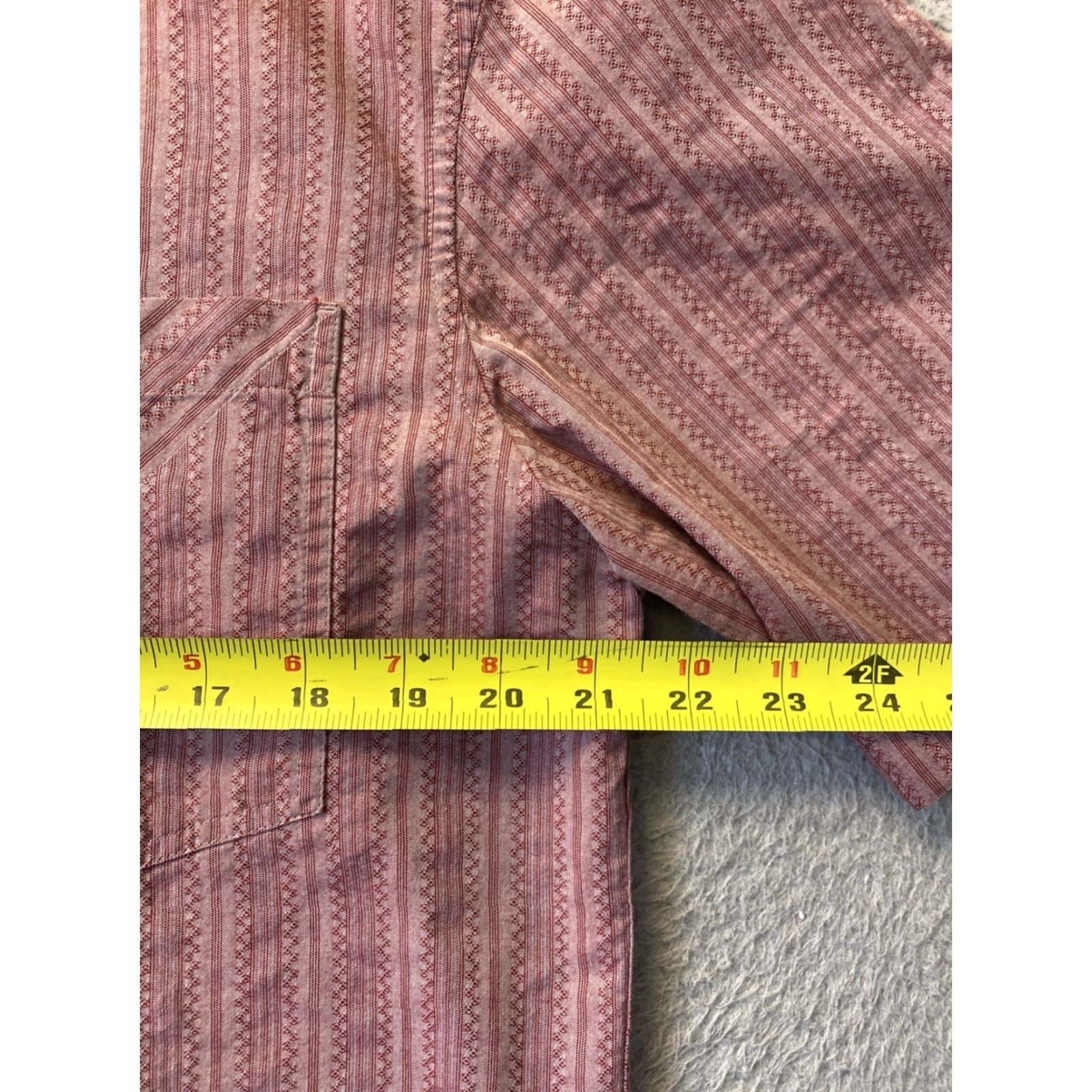 Timberland VINTAGE 90s Timberland Weather Gear Button-Up Shirt Short Sleeve L Red Slim Mens Size US L / EU 52-54 / 3 - 6 Thumbnail