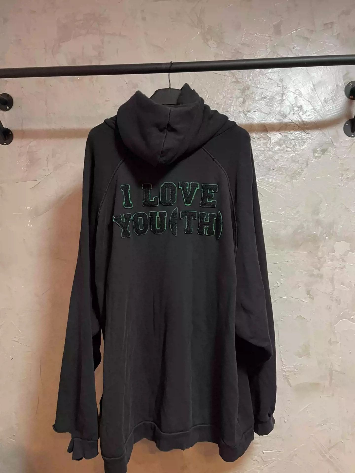 Raf Simons raf simons flocked zipper buster hoodie-2505 Size US L / EU 52-54 / 3 - 2 Thumbnail