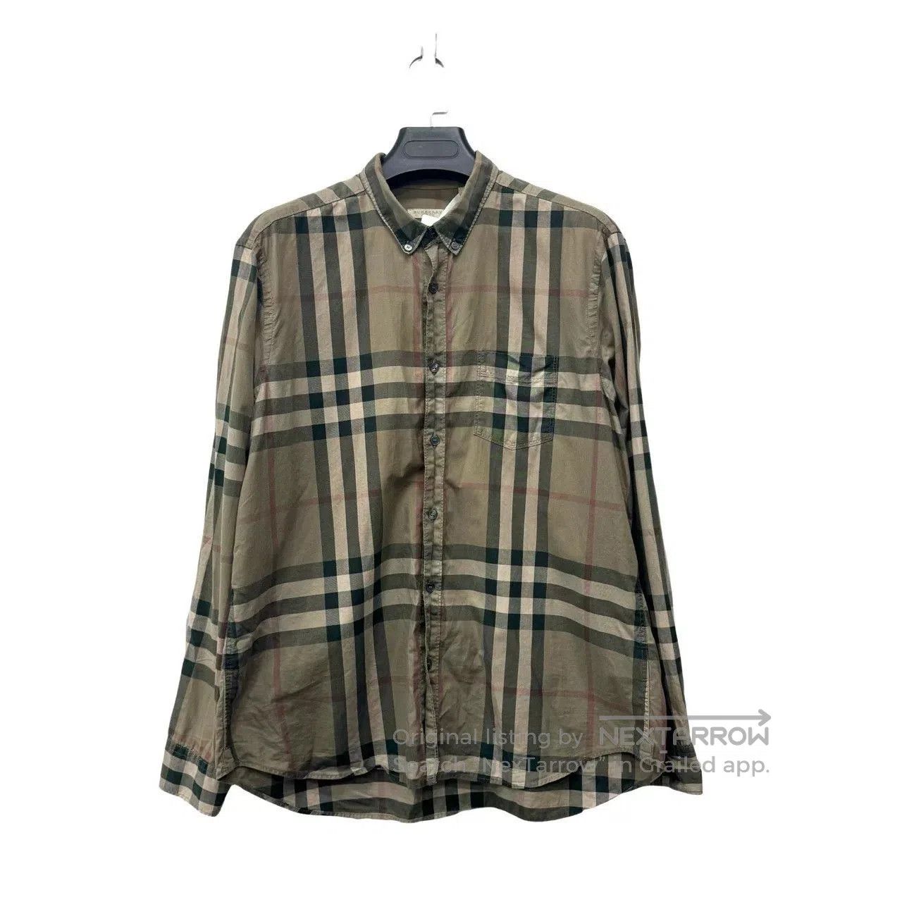 Burberry Burberry Brown Plaid Long. Size US XXL / EU 58 / 5 - 1 Thumbnail