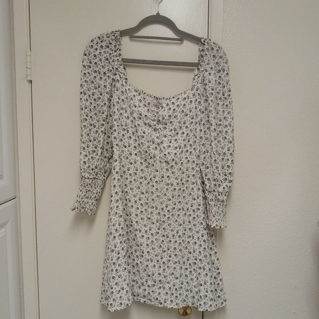 FAITHFULL NWT Calla Mini Dress - La Bleu Floral Print Size S / US 4 / IT 40 - 2 Thumbnail