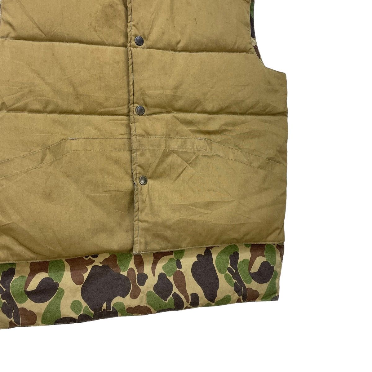 Vintage Japanese Brand Cabelas Reversible Camo Puffer Vest Jacket Size US M / EU 48-50 / 2 - 5 Thumbnail
