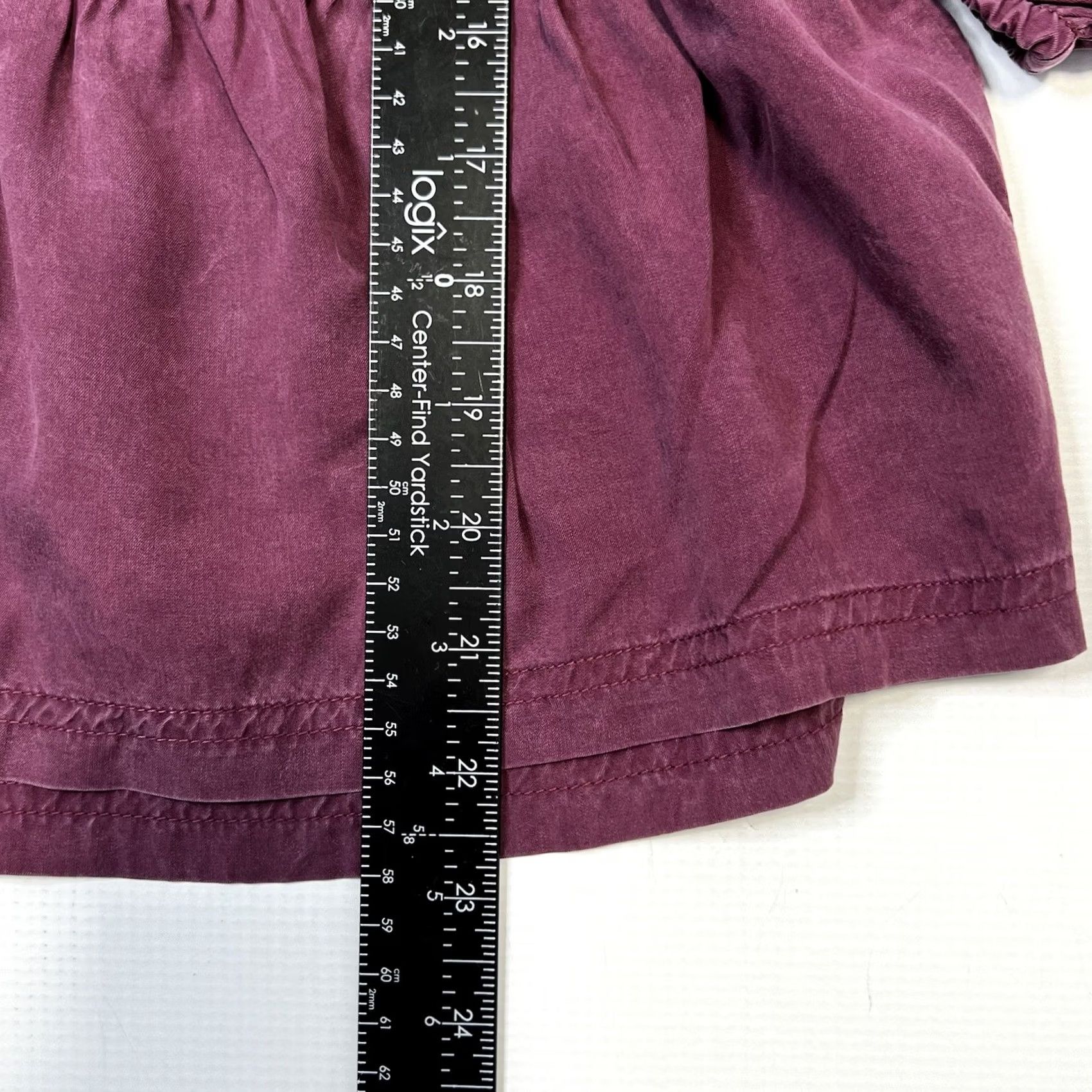 Patagonia Patagonia Blouse Shallow Moon Top L/S Knit XS 100% Tencel Purple Solid Classic Fit Women Size XS / US 0-2 / IT 36-38 - 5 Thumbnail