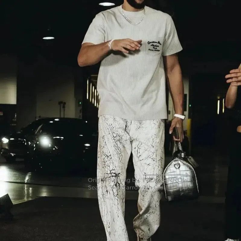 Dior Dior White Leather Men's T-Shirt M Size . Size US M / EU 48-50 / 2 - 7 Thumbnail
