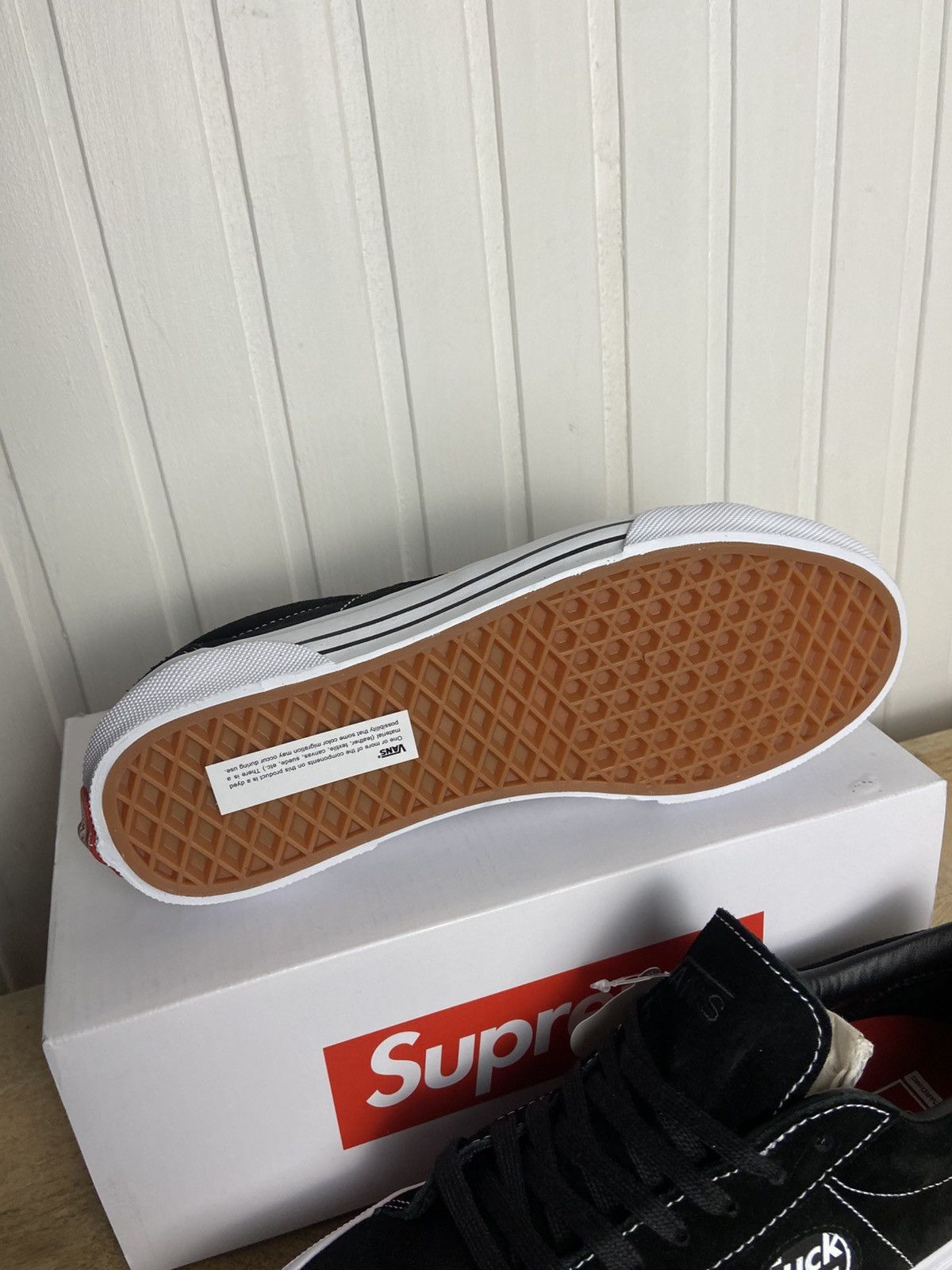 Supreme New Vans Sid Supreme "Fuck Em" Black size 8,5US Size US 8.5 / EU 41-42 - 11 Thumbnail