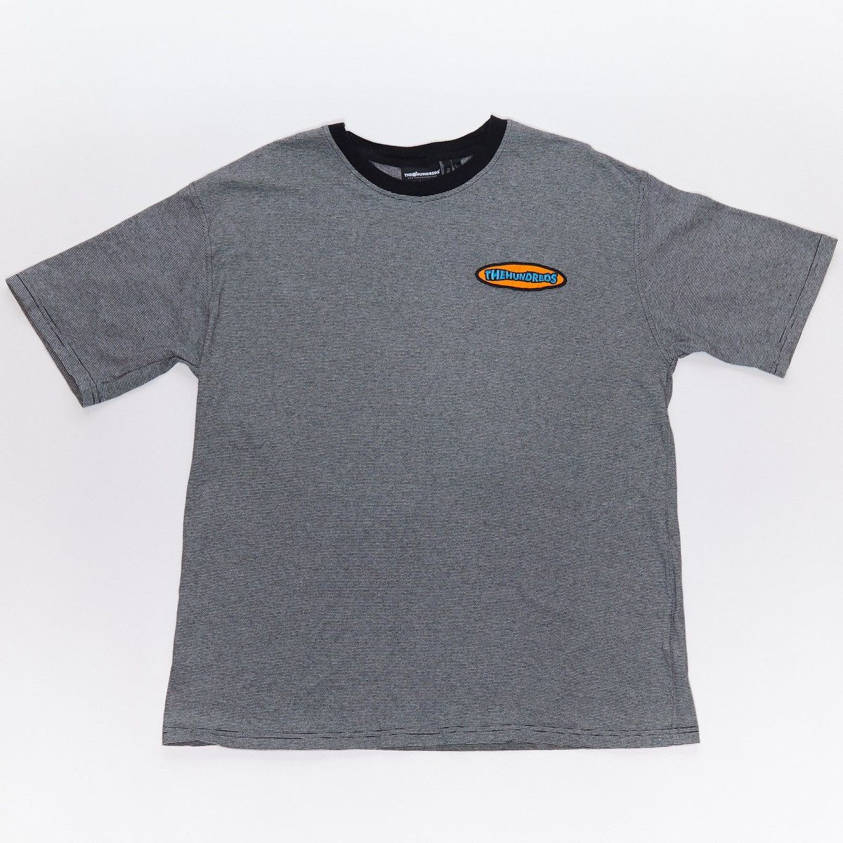 The Hundreds THE HUNDREDS DOME BLACK & WHITE STRIPED T-SHIRT Size US XL / EU 56 / 4 - 1 Thumbnail