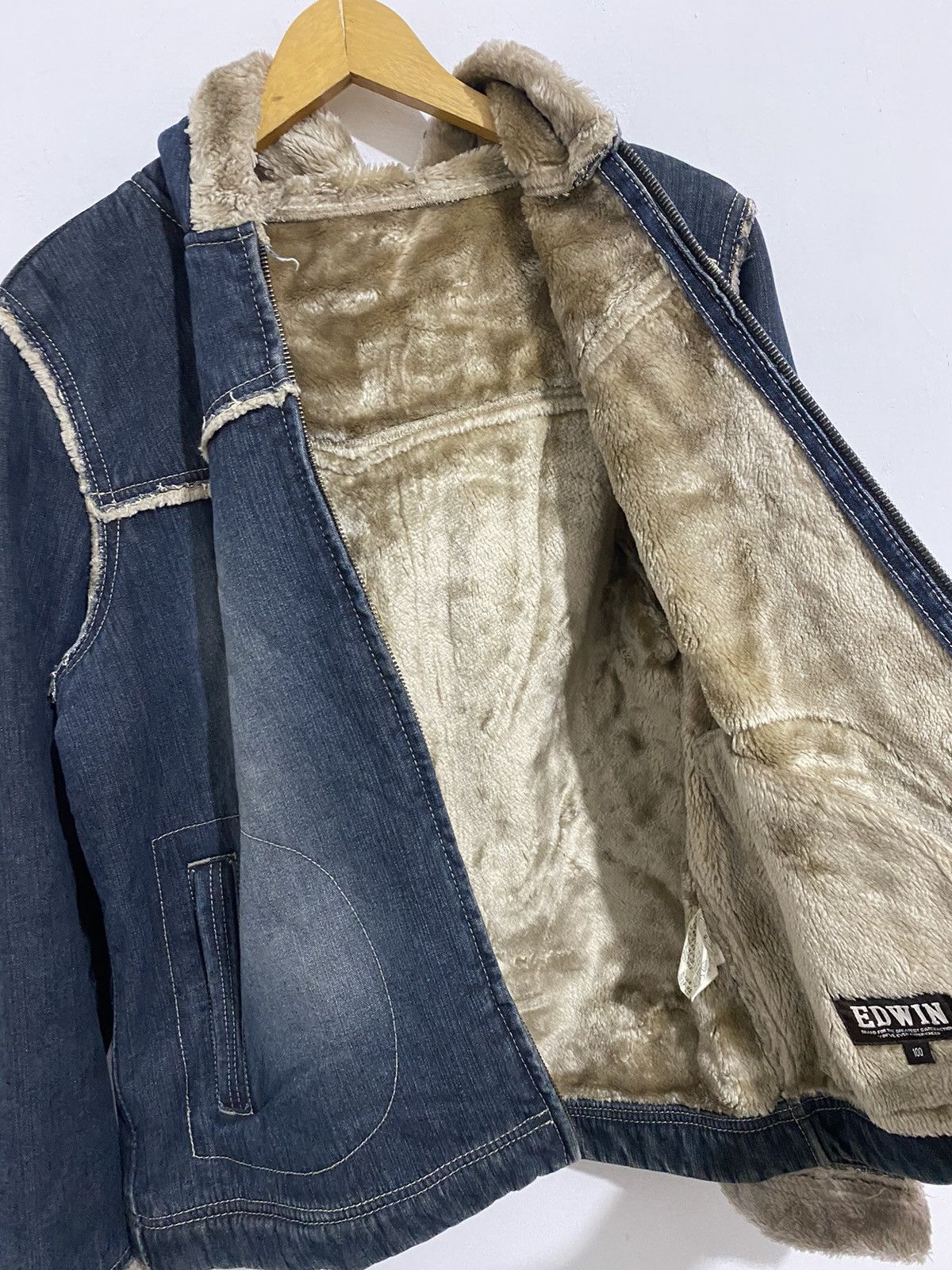 If Six Was Nine × Japanese Brand × Le Grande Bleu (L.G.B.) 💸BINDINGOFFER💸Edwin Denim Jacket styled Fur Ifsixwasnine Size US L / EU 52-54 / 3 - 6 Thumbnail