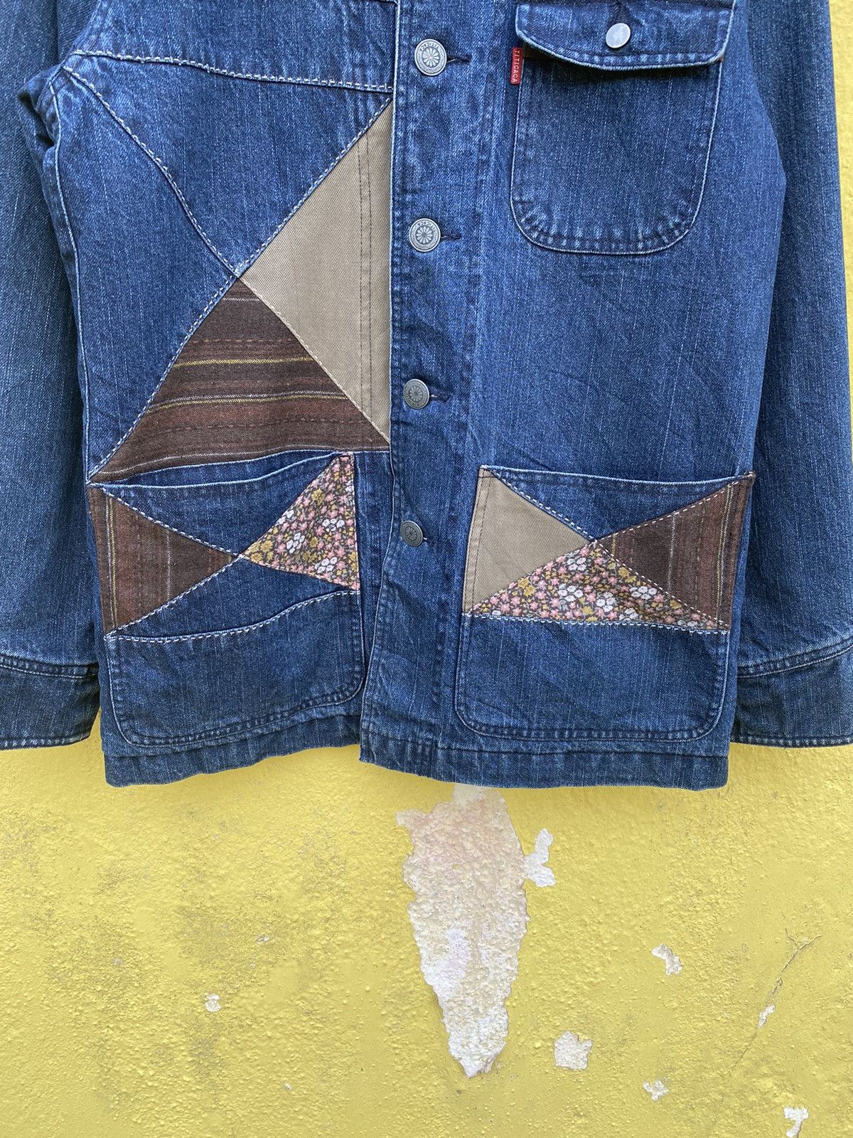 Japanese Brand Vintage titicaca patchwork sashiko boro design jacket Size US L / EU 52-54 / 3 - 13 Thumbnail