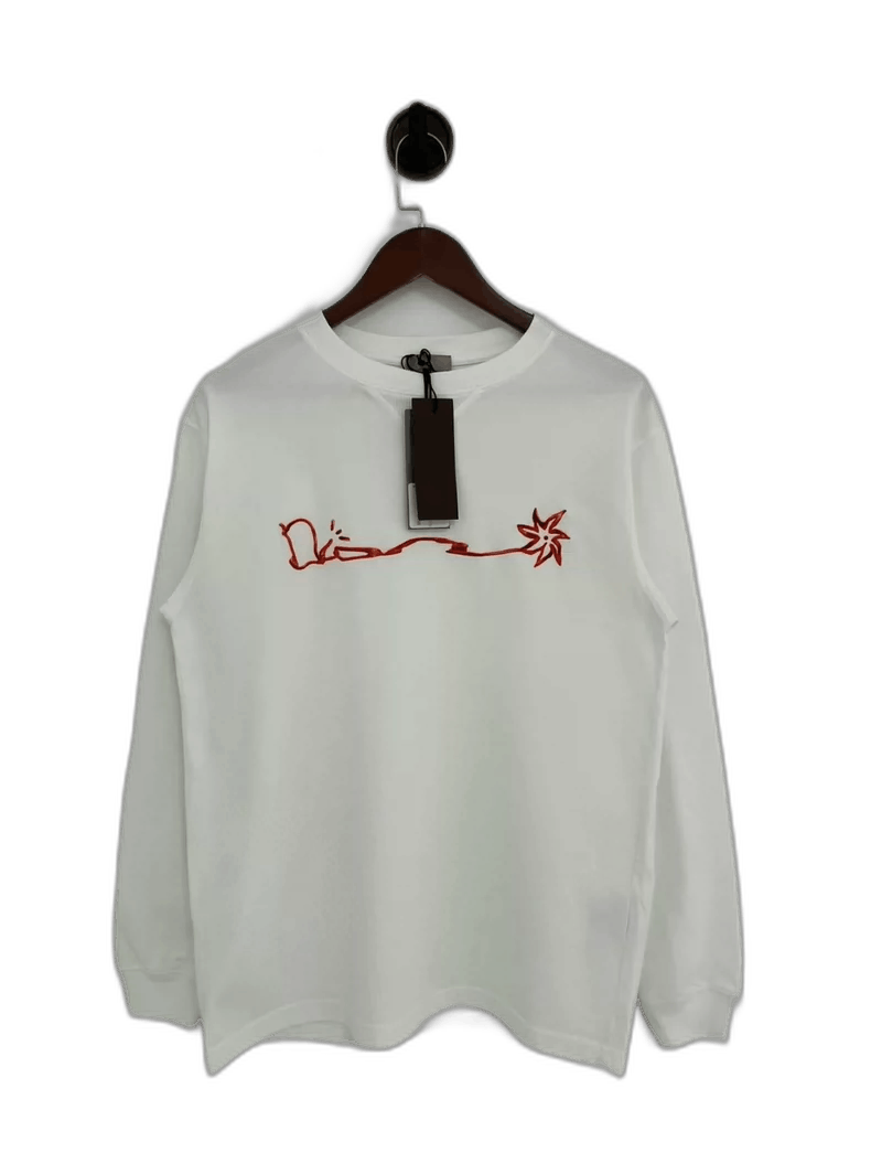 Dior Dior Travis Scott White Logo Sweatshirt Size US S / EU 44-46 / 1 - 1 Thumbnail
