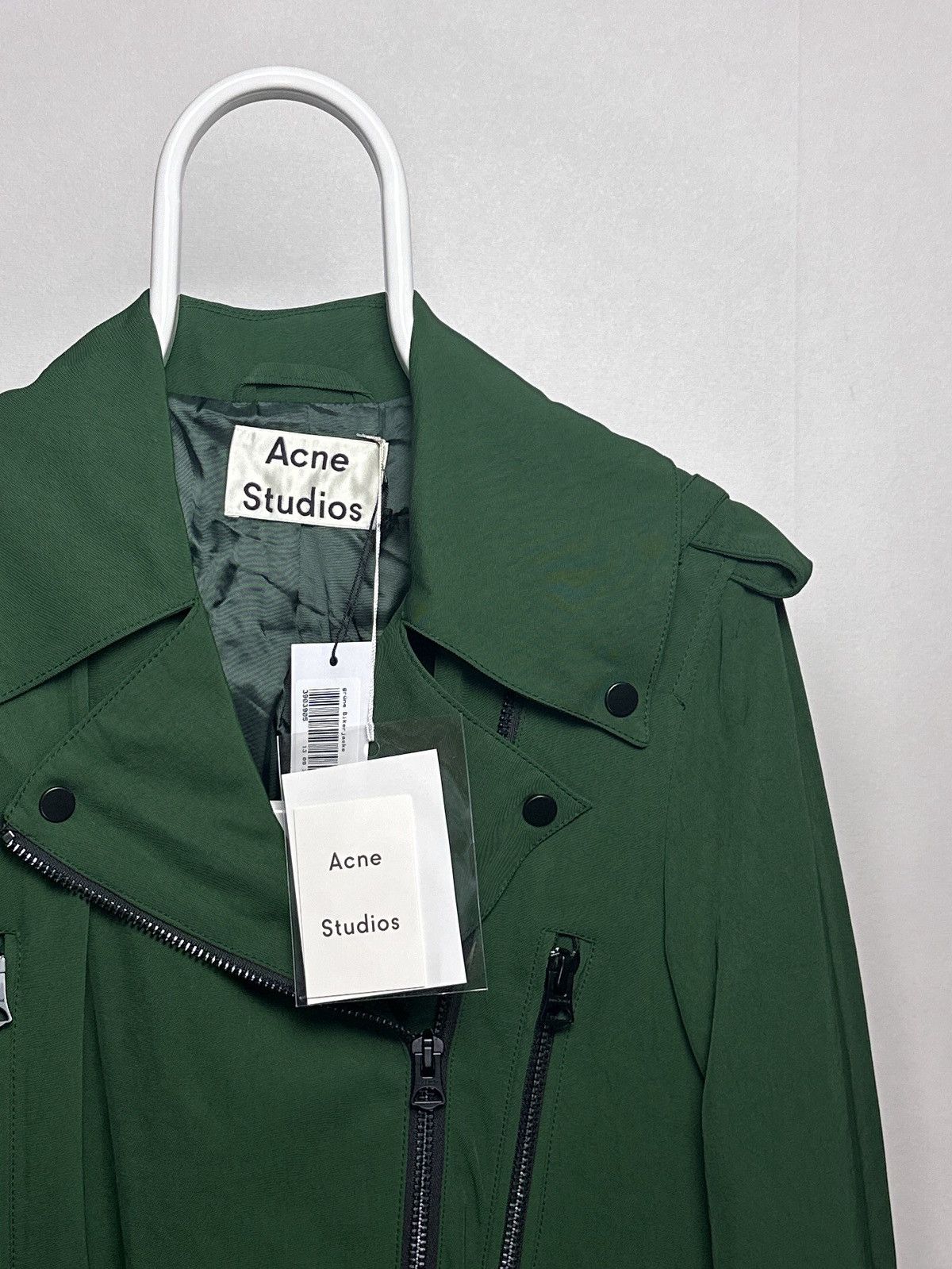 Acne Studios Acne Studios Lilja Belted Twill Biker Jacket PSS17 Size 34 Size S / US 4 / IT 40 - 3 Thumbnail