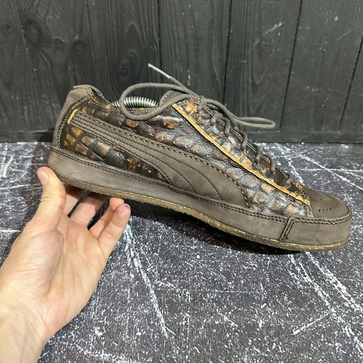 Puma Vintage Puma Crocodile Patterned Leather Sneakers 10us43eu28 Size US 10 / EU 43 - 8 Thumbnail