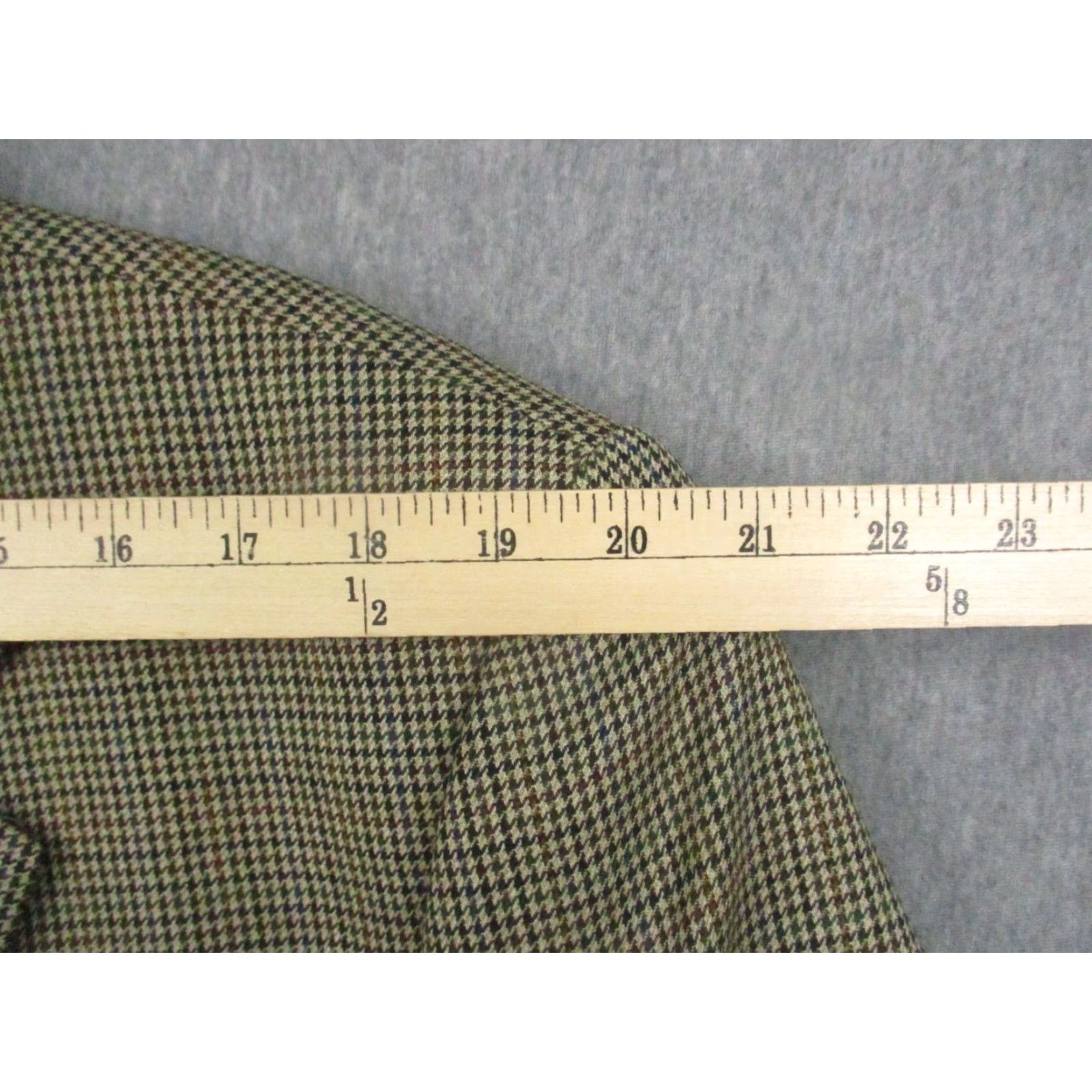 Ralph Lauren LAUREN RALPH LAUREN Sport Jacket 44 R Wool Brown Blazer Houndstooth Tweed Blazer Mens 44 Regular Wool Tweed Notch Two-Button Jacket Sportcoat Size 44R - 6 Thumbnail